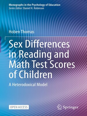 cover image of Sex Differences in Reading and Math Test Scores of Children